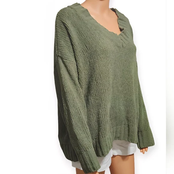 Aerie Sage V-Neck Sweater - Picture 3 of 6